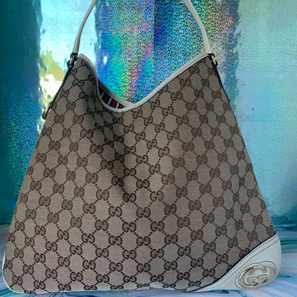 Gucci Monogram Britt Hobo Bag
